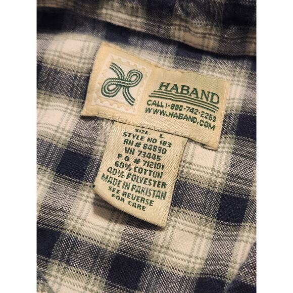 Haband Men's Large Plaid Short Sleeve Western‎ Shirt - Picture 5 of 5
